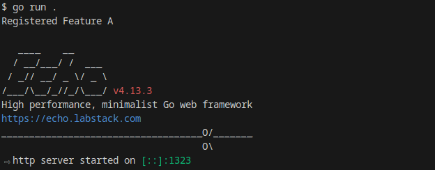 Go: Dynamic web handler registration with echo